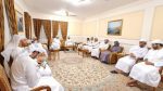 Musallam bin Ham during his meeting with Omani officials