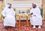 Musallam bin Ham receives a delegation from the Abu Dhabi Chamber